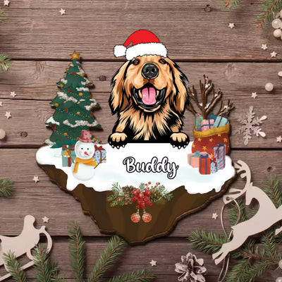Personalized Christmas Ornament  - Personalized Gift for Dog / Cat Lovers - Makezbright Gifts