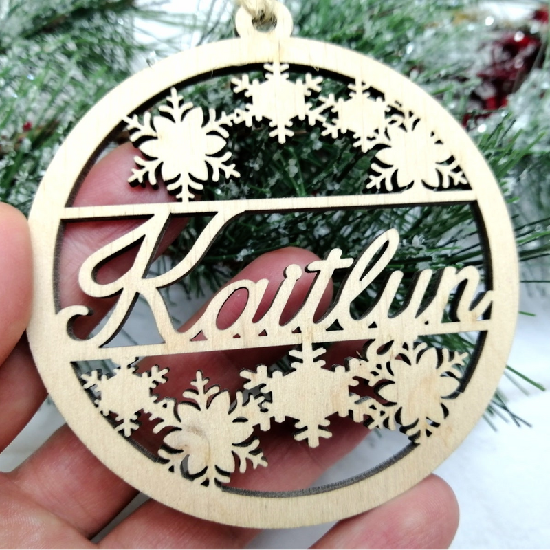 Personalized Acrylicen Ornaments - Personalized Christmas Snowflake - Custom Christmas Ornament - O7NM - Makezbright Gifts