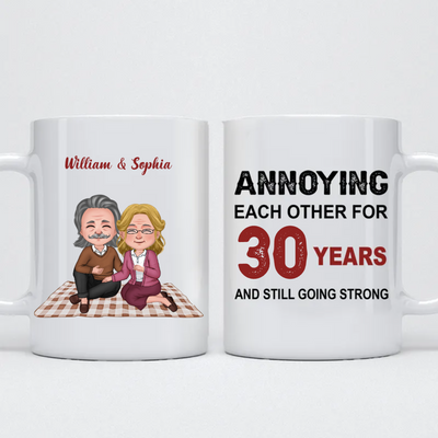 Old Couple - Annoying Each Other For Many Years Still Going Strong - Personalized Mug (Ver 3) - Makezbright Gifts