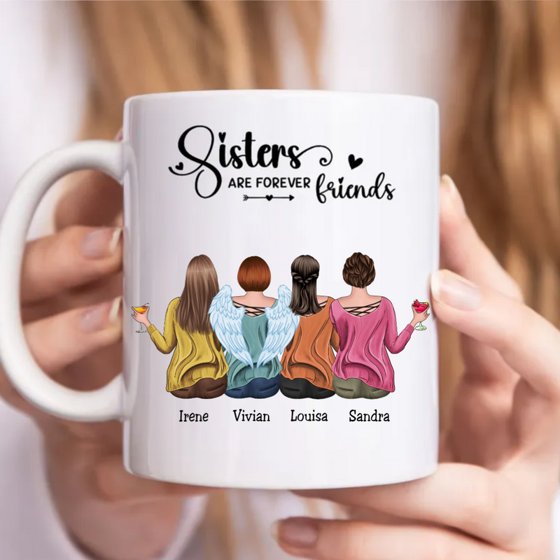 Sisters - Sisters Are Forever Friends - Personalized Mug (Ver. 2)