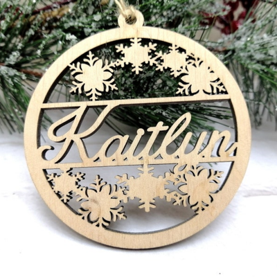 Personalized Acrylicen Ornaments - Personalized Christmas Snowflake - Custom Christmas Ornament - O7NM