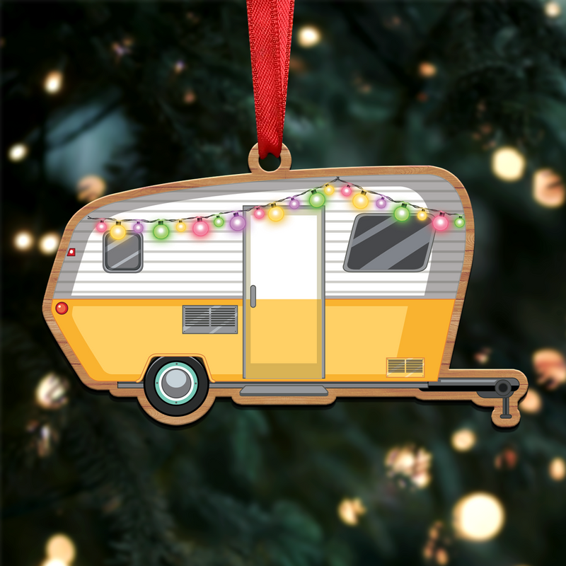 Camping Lovers - Camping Xmas Ornament - Christmas Acrylicen Ornament - Makezbright Gifts