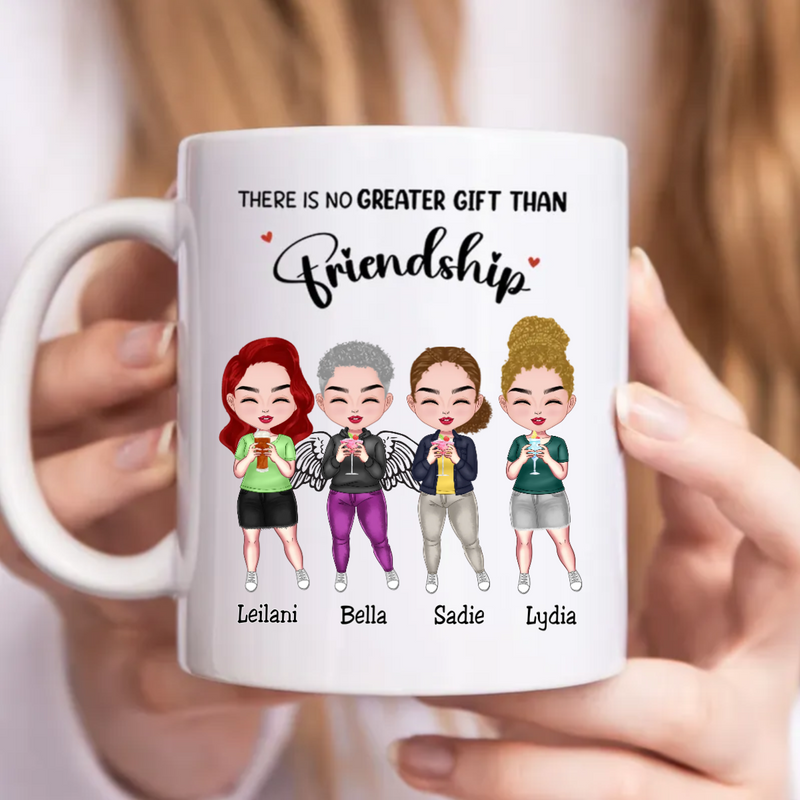 Besties - There Is No Greater Gift Than Friendship - Personalized Mug (Ver. 3)