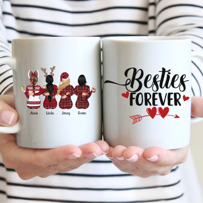 Besties Forever - Personalized Mug - GT30 - Makezbright Gifts