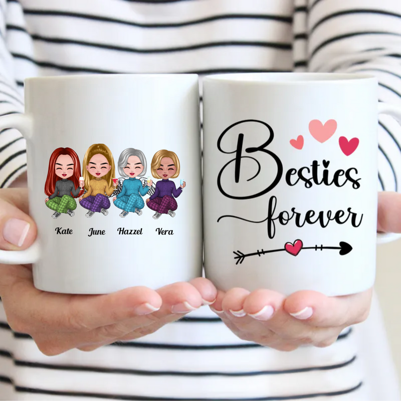 Besties - Besties Forever - Personalized Mug (QA)