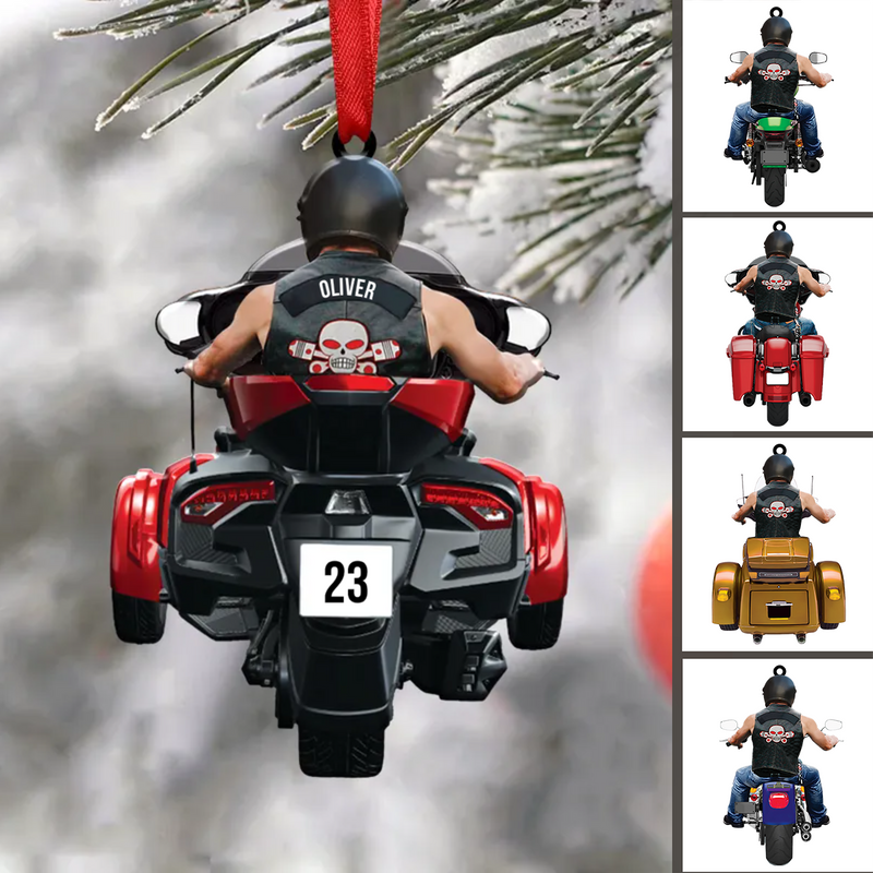 Motorbike Lovers - Personalized Christmas Ornament Gift for Biker