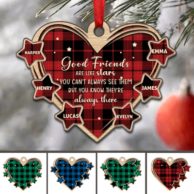 Friends - Friends Are Like Star - Personalized Acrylicen Ornament - Makezbright Gifts