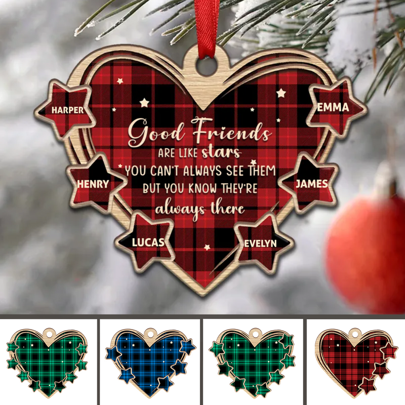 Friends - Friends Are Like Star - Personalized Acrylicen Ornament