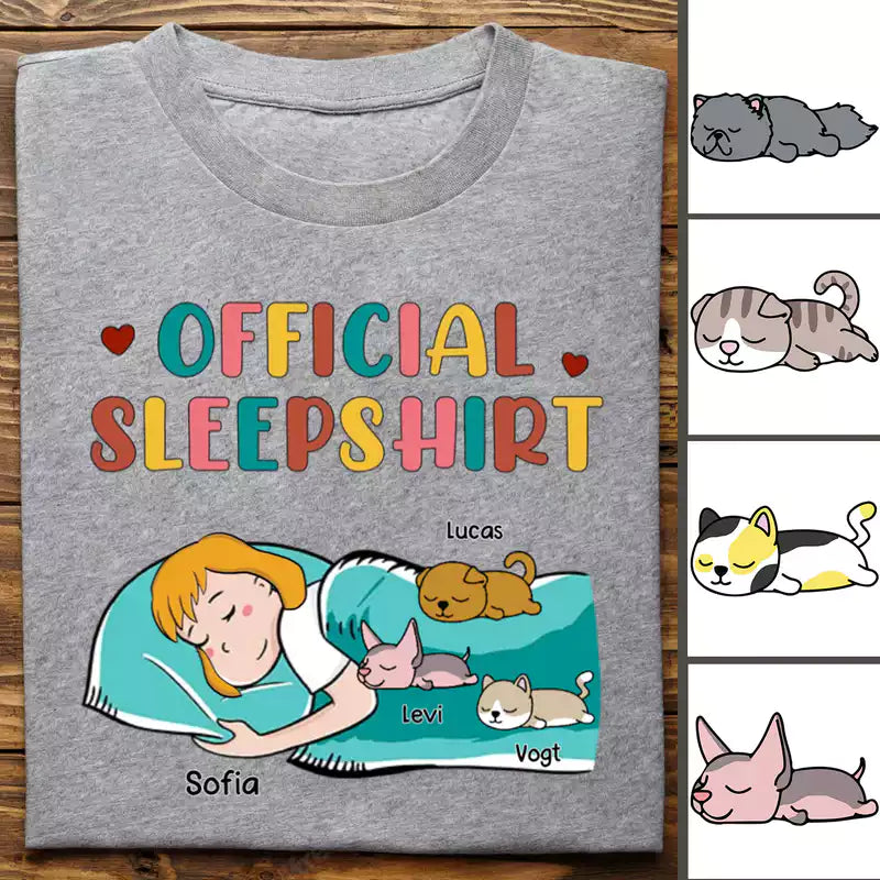 Cat Lovers - Official Sleepshirt - Personalized Unisex T-Shirt