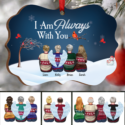 Family - I Am Always With You - Personalized Christmas Ornament (Ver 2) - Makezbright Gifts