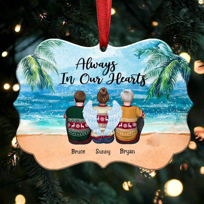 Always In Our Hearts - Personalized Christmas Ornament (S2)