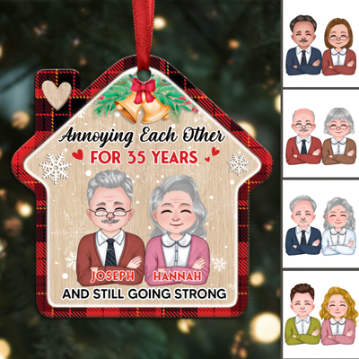 Couple - Annoying Each Other For Many Years Still Going Strong - Personalized Christmas Ornament - Makezbright Gifts