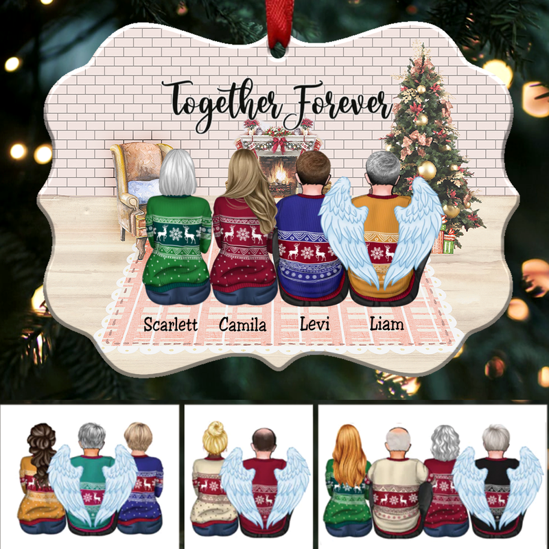 Custom Ornament - Together Forever - Personalized Christmas Ornament