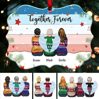Personalized Brothers & Sister Ornament - Together Forever - Makezbright Gifts