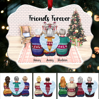 Christmas Ornament - Friends Forever (Ver2) - Personalized Christmas Ornament(HT3) - Makezbright Gifts