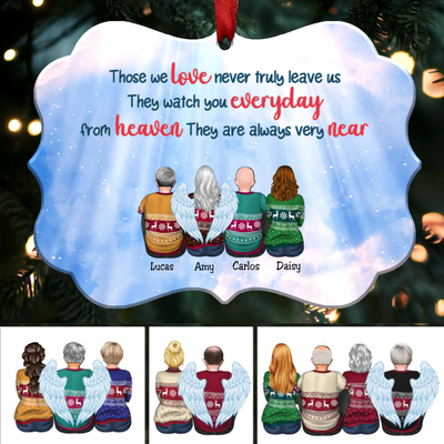 Those We Love Never Truly Leave Us - Personalized Christmas Ornament - Memorial Ornaments (Sky)