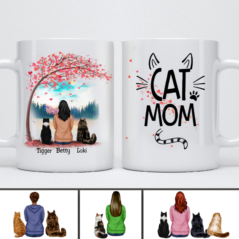 Cat Mom - Personalized Mug