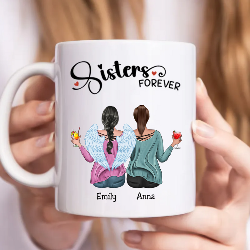 Sisters - Sisters Forever - Personalized Mug (Ver. 2)