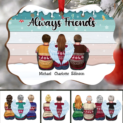 Friends - Friends Forever - Personalized Acrylic Ornament - Makezbright Gifts