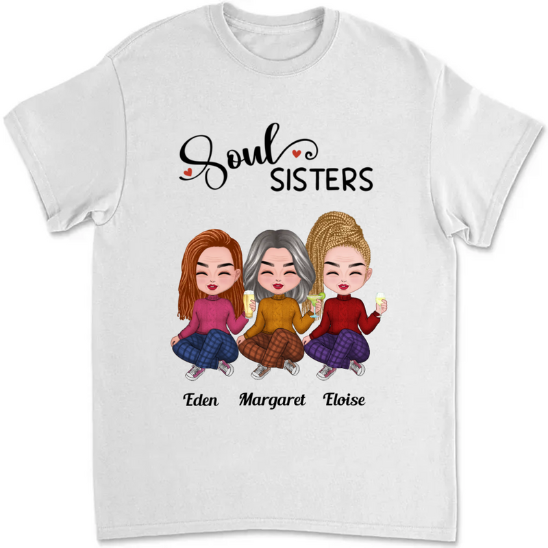 Sisters - Soul Sisters - Personalized T-Shirt