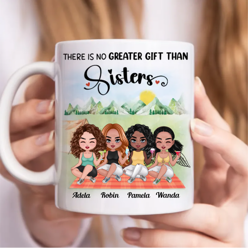 Sisters - There Is No Greater Gift Than Sisters - Personalized Mug (AA)
