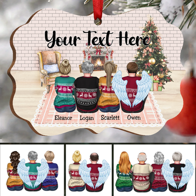 Family - Your Text Here - Personalized Christmas Ornament - Makezbright Gifts