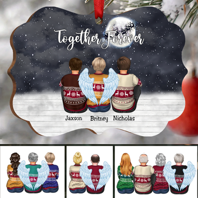 Family - Together Forever - Personalized Christmas Ornament - Makezbright Gifts