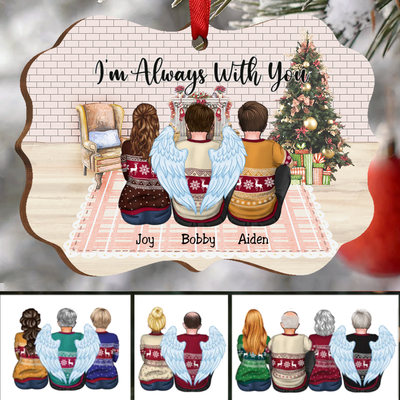 Family - I’m Always With You - Personalized Christmas Ornament - Makezbright Gifts