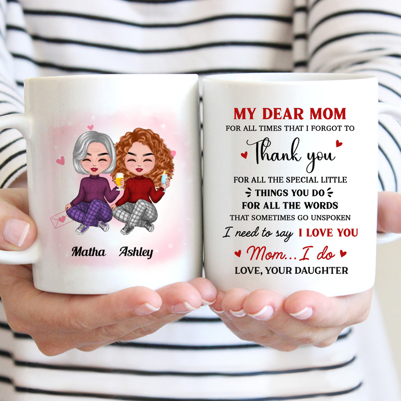 Family - Thank You For All The Special Little Thing... - Personalized Mug