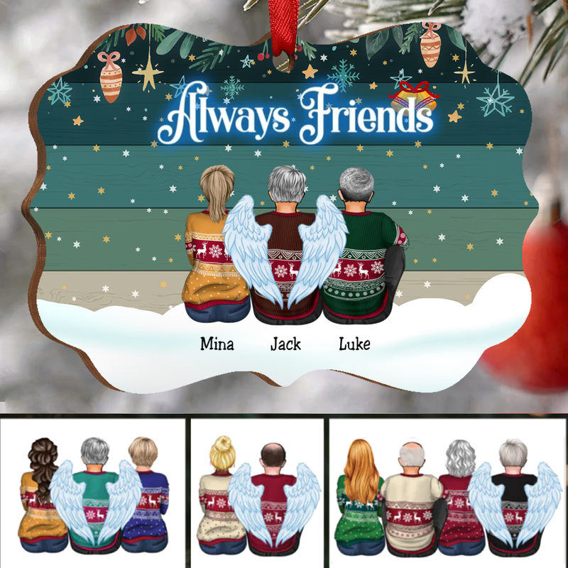 Friends - Always Friends (Green) - Personalized Acrylic Ornament