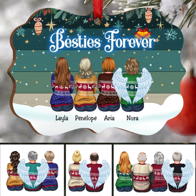 Friends - Besties Forever (Green) - Personalized Acrylic Ornament - Makezbright Gifts