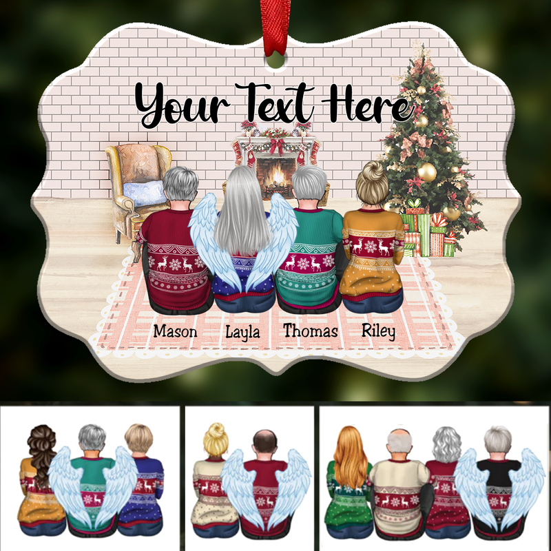 Your Text Here - Personalized Acrylic Ornament ( fireplace )
