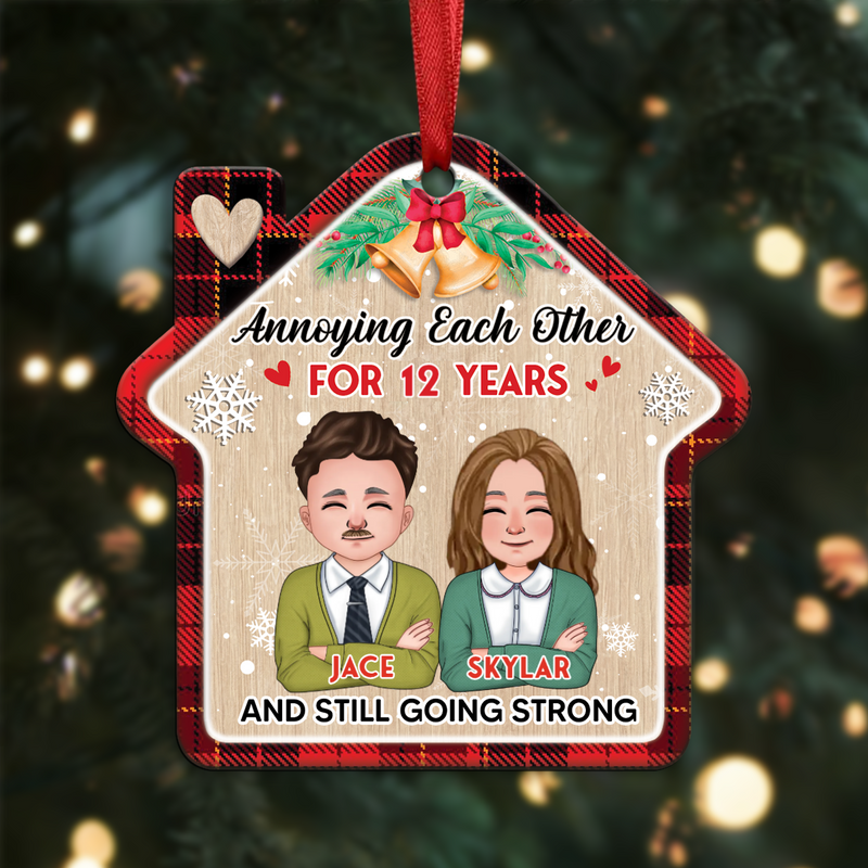 Couple - Annoying Each Other For Many Years Still Going Strong - Personalized Christmas Ornament