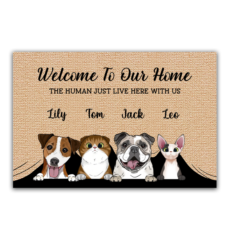 Pet Lover - Welcome To The Pet Home - Personalized Doormat