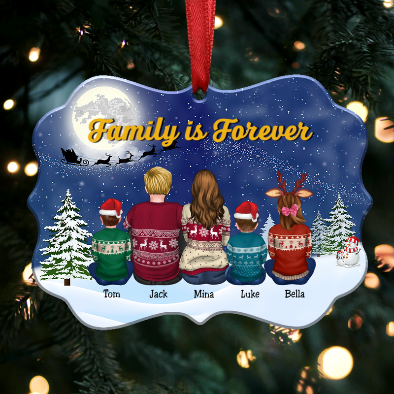 Family - Family Is Forever - Personalized Acrylic Ornament (TT1)