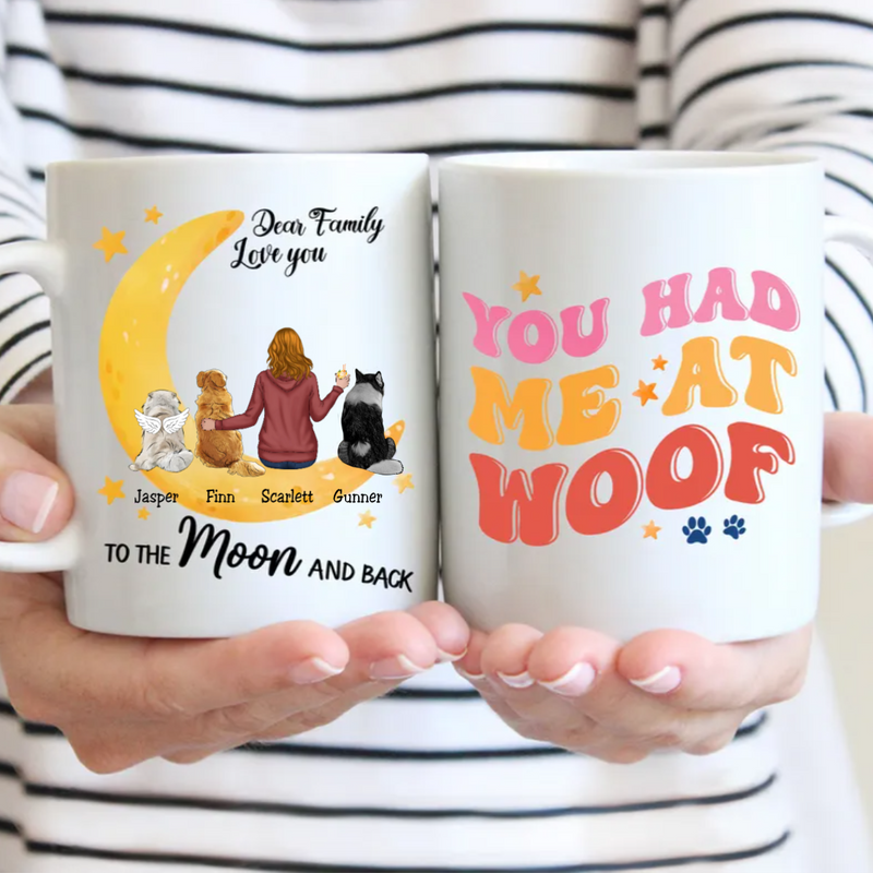Dog Lovers - You Had Me At Woof - Personalized Mug (NN)