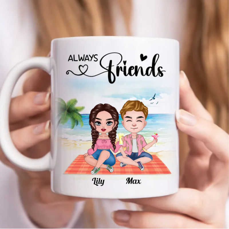 Friends - Always Friends - Personalized Mug (BB)