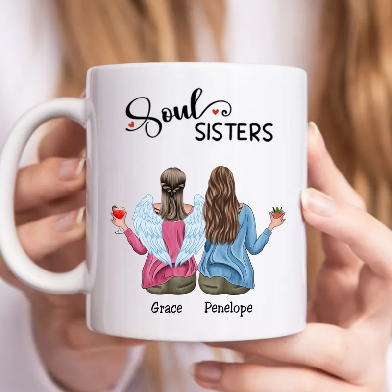 Besties - Soul Sisters - Personalized Mug (Ver. 2)