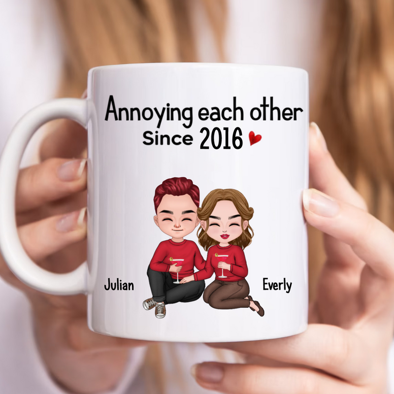 Couple - Annoying Each Other Since - Personalized Mug
