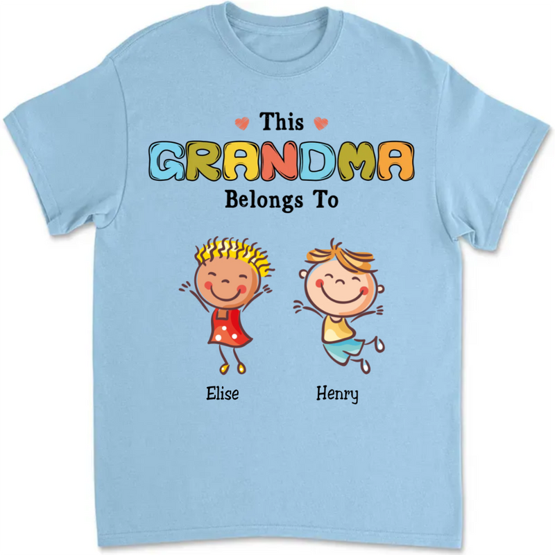 Grandma - This Grandma Belongs To - Personalized Unisex T-Shirt