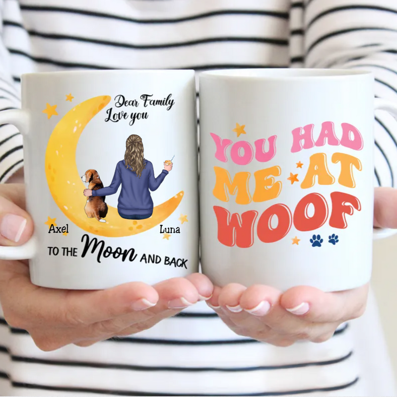 Dog Lovers - You Had Me At Woof - Personalized Mug (NN)