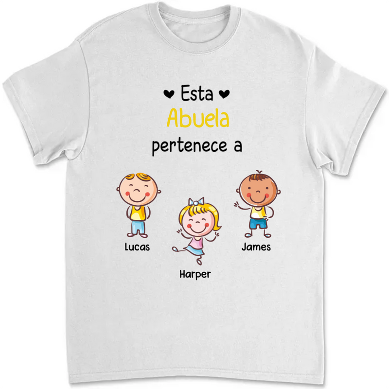 Family - Abuelo Spanish Grandpa Belongs - Personalized Unisex T-Shirt
