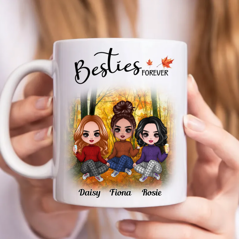Besties Forever - Personalized Mug - Makezbright Gifts