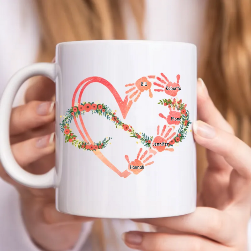Family - Custom Name Infinite Love - Personalized Mug