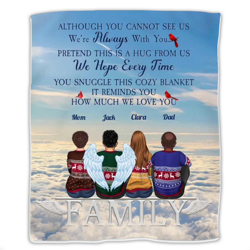 Family - I Am Always With You - Personalized Blanket