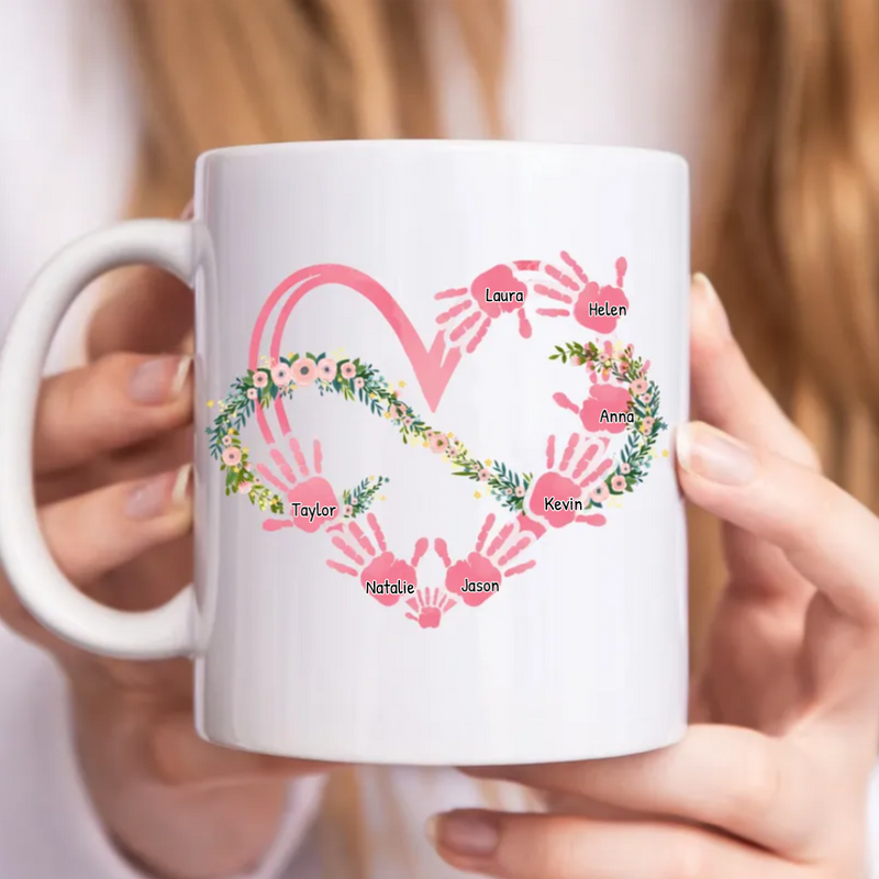 Family - Custom Name Infinite Love - Personalized Mug
