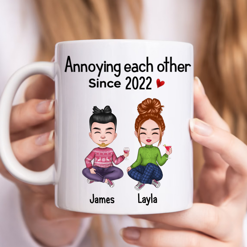 Couple - Annoying Each Other Since - Personalized Mug