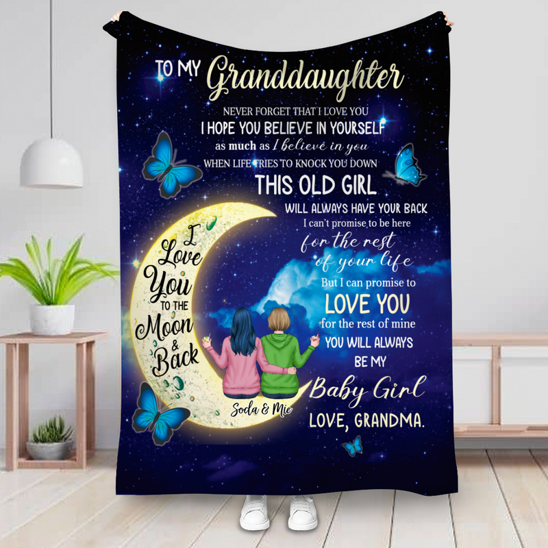 Granddaughter - To My Granddaughter Never Forget That I Love You...- Personalized Blanket