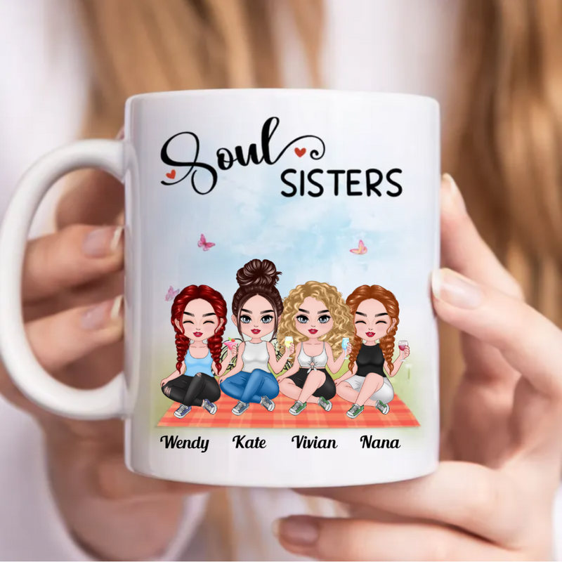 Sisters- Soul Sisters - Personalized Mug (BB)