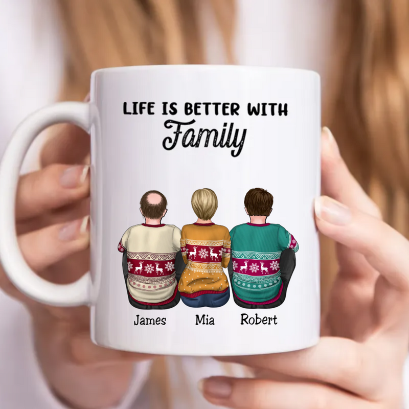 Family - Life Is Better With Family - Personalized Mug (LL)